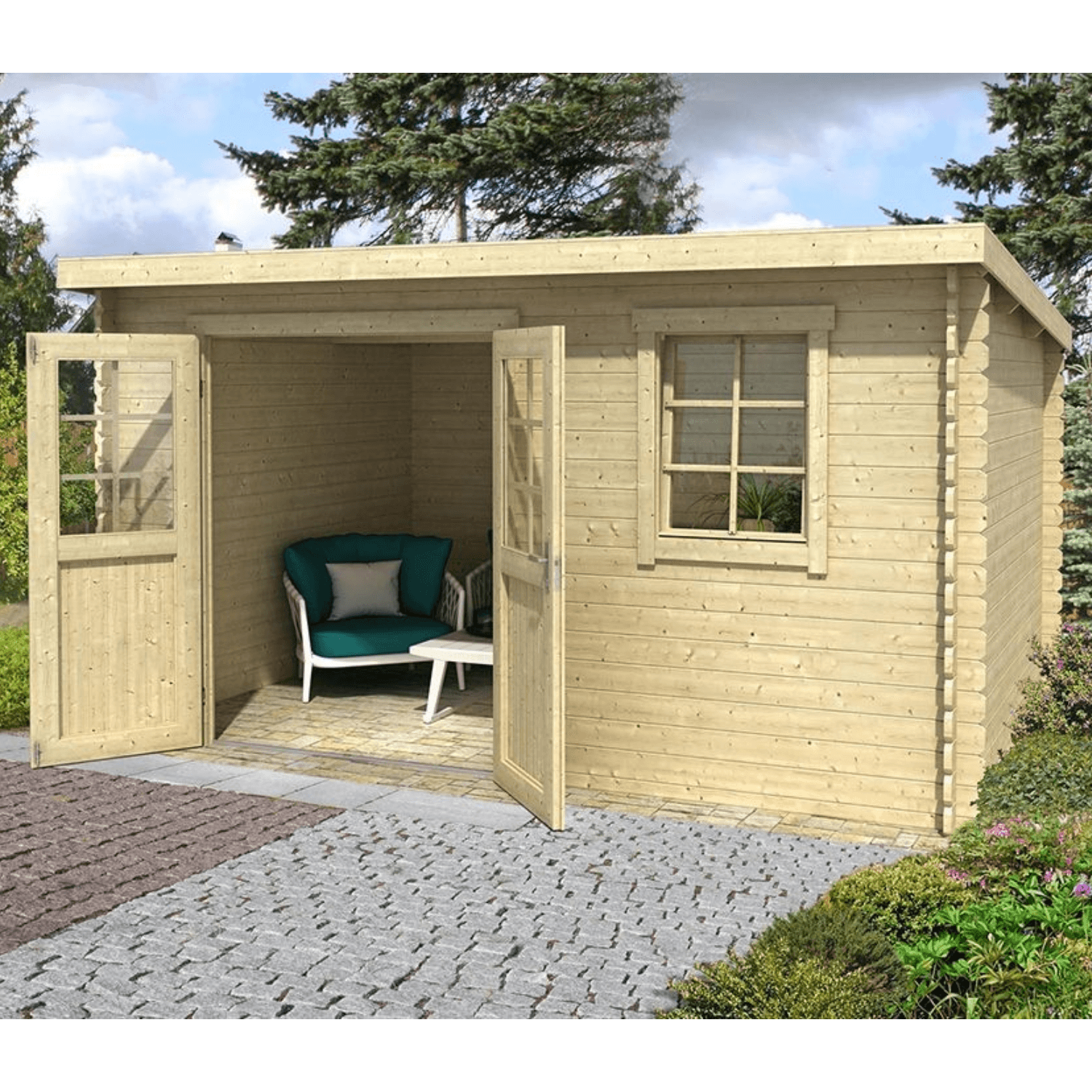 Abri de jardin SANTA FE 10m2 – 28mm - Image 1