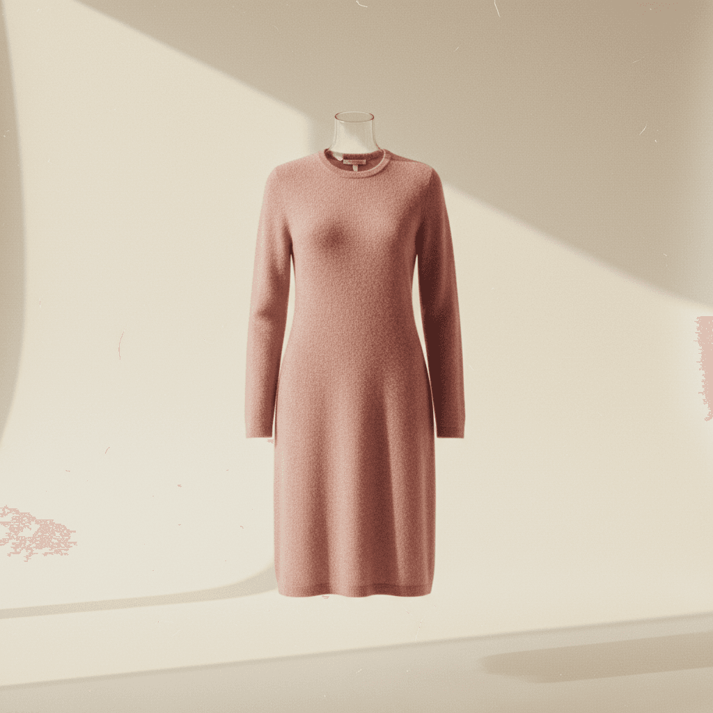 Robe pull Margaux — Maille cachemire - Image 1