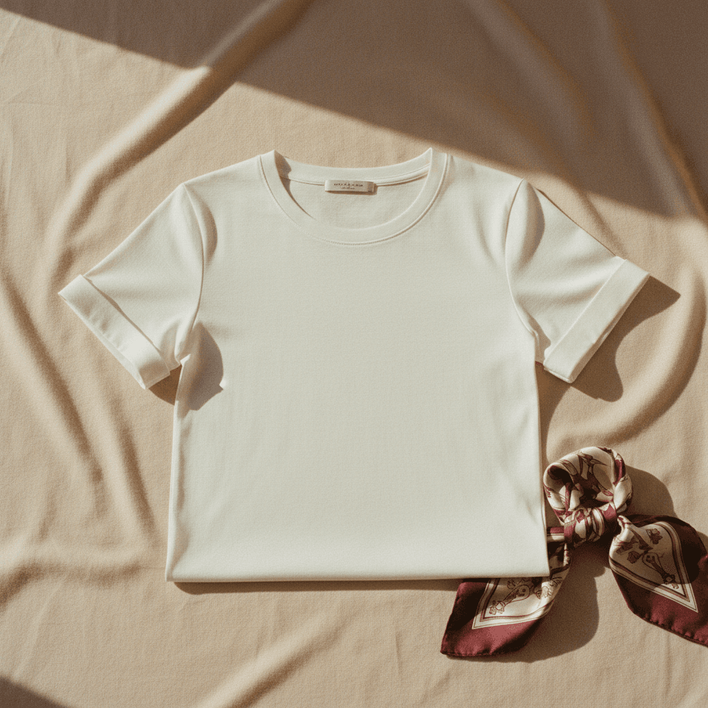 T-shirt Camille — Coton longues fibres - Image 1