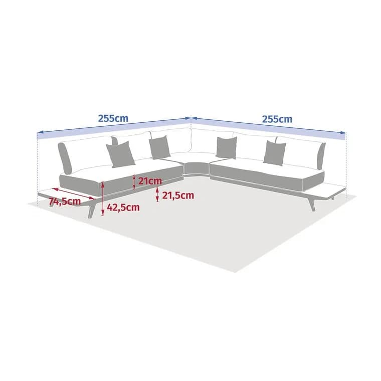 Salon de jardin PAOLA - 8 places - illustration 2
